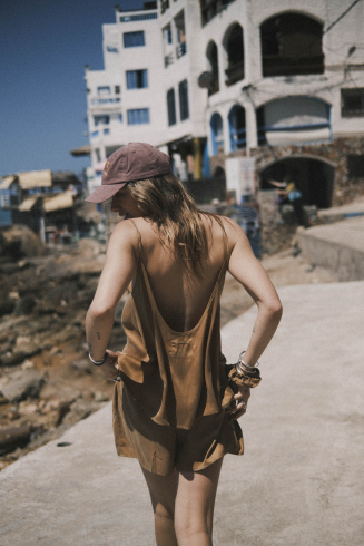 Cupro Loose Top - Golden Haze