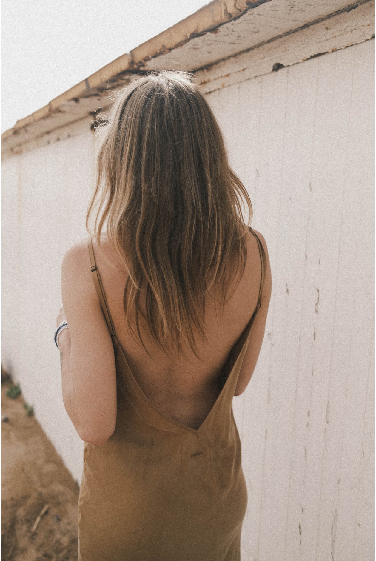 Midi Twisted Dress - Golden Haze