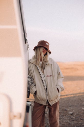 Cord Baseball Jacket -...