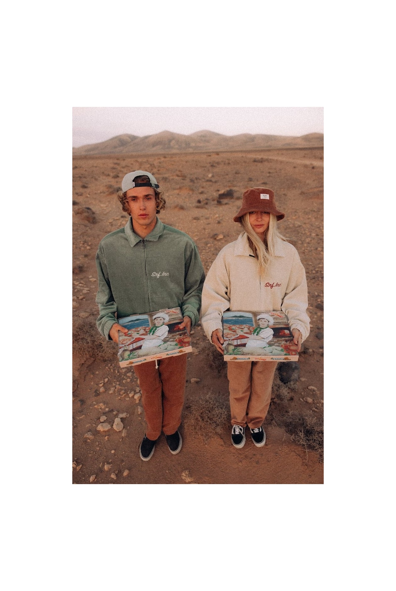 Cord Baseball Jacket - Vintage White