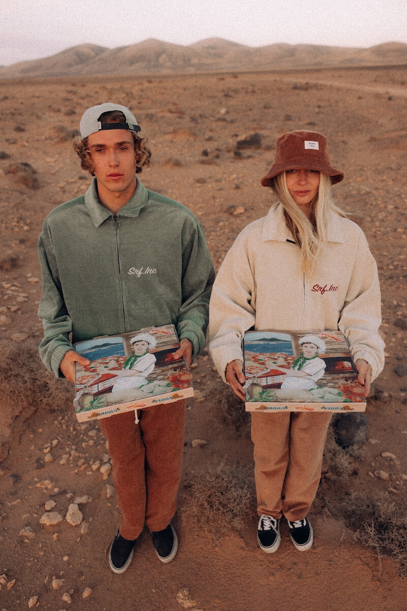 Cord Baseball Jacket - Vintage White