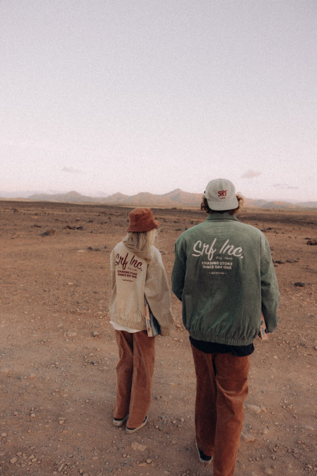 Cord Baseball Jacket - Vintage White Cord Baseball Jacket - Vintage White