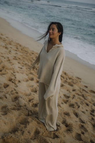 Biscotti Knit Pants - Cookie