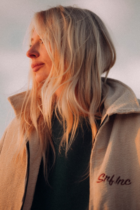 Cord Baseball Jacket - Vintage White Cord Baseball Jacket - Vintage White