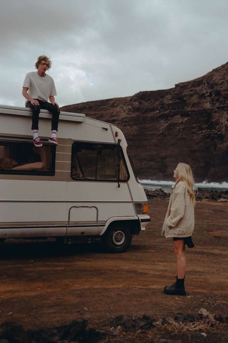 Cord Baseball Jacket - Vintage White