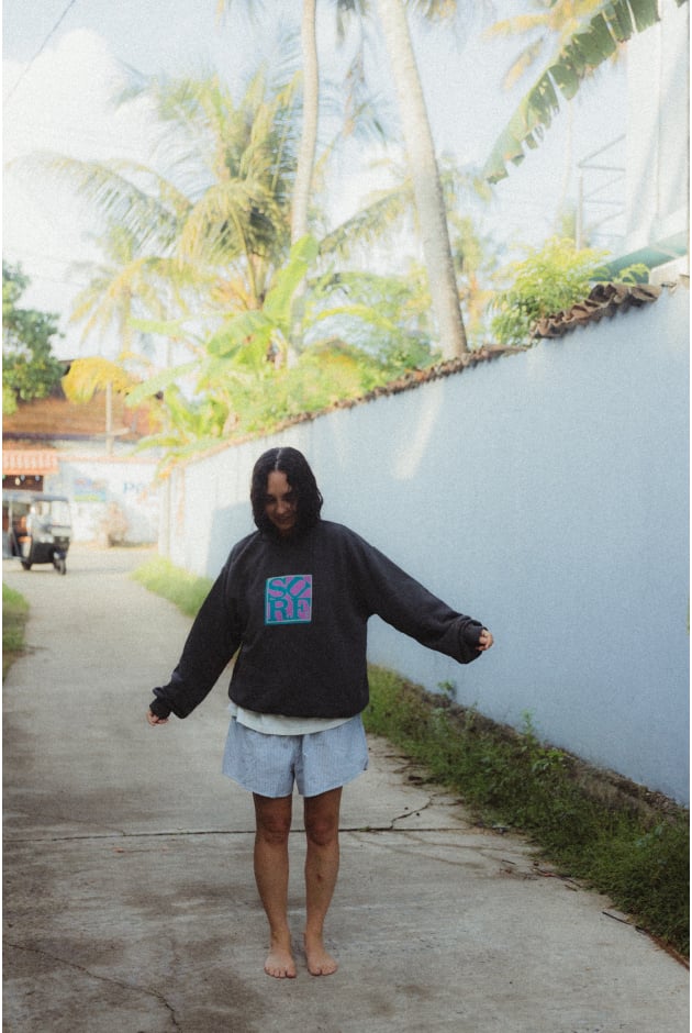 Surf Square Sweat - Stone Grey Surf Square Sweat - Stone Grey