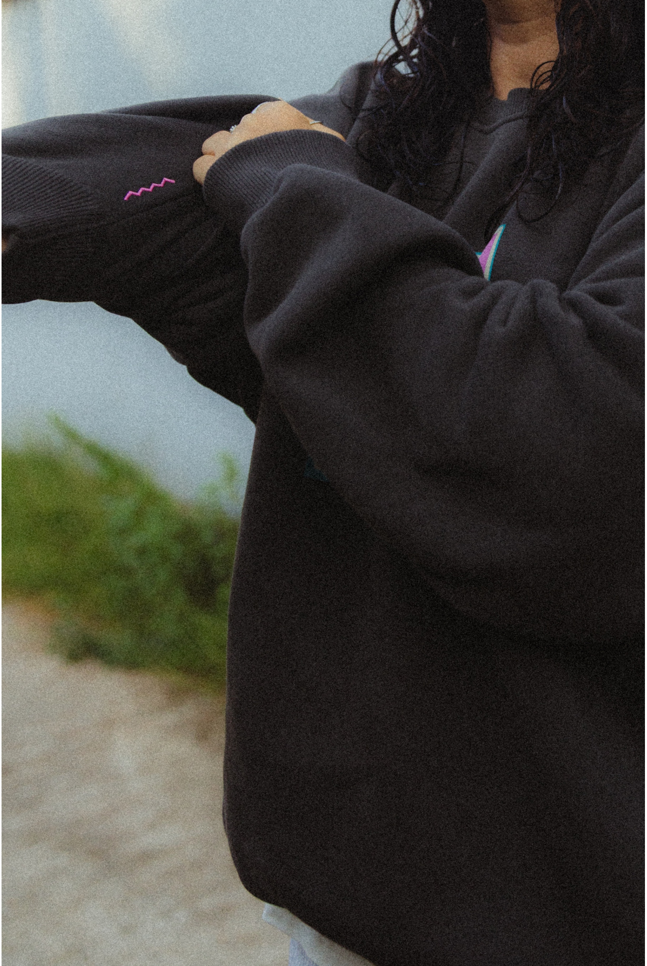 Surf Square Sweat - Stone Grey Surf Square Sweat - Stone Grey