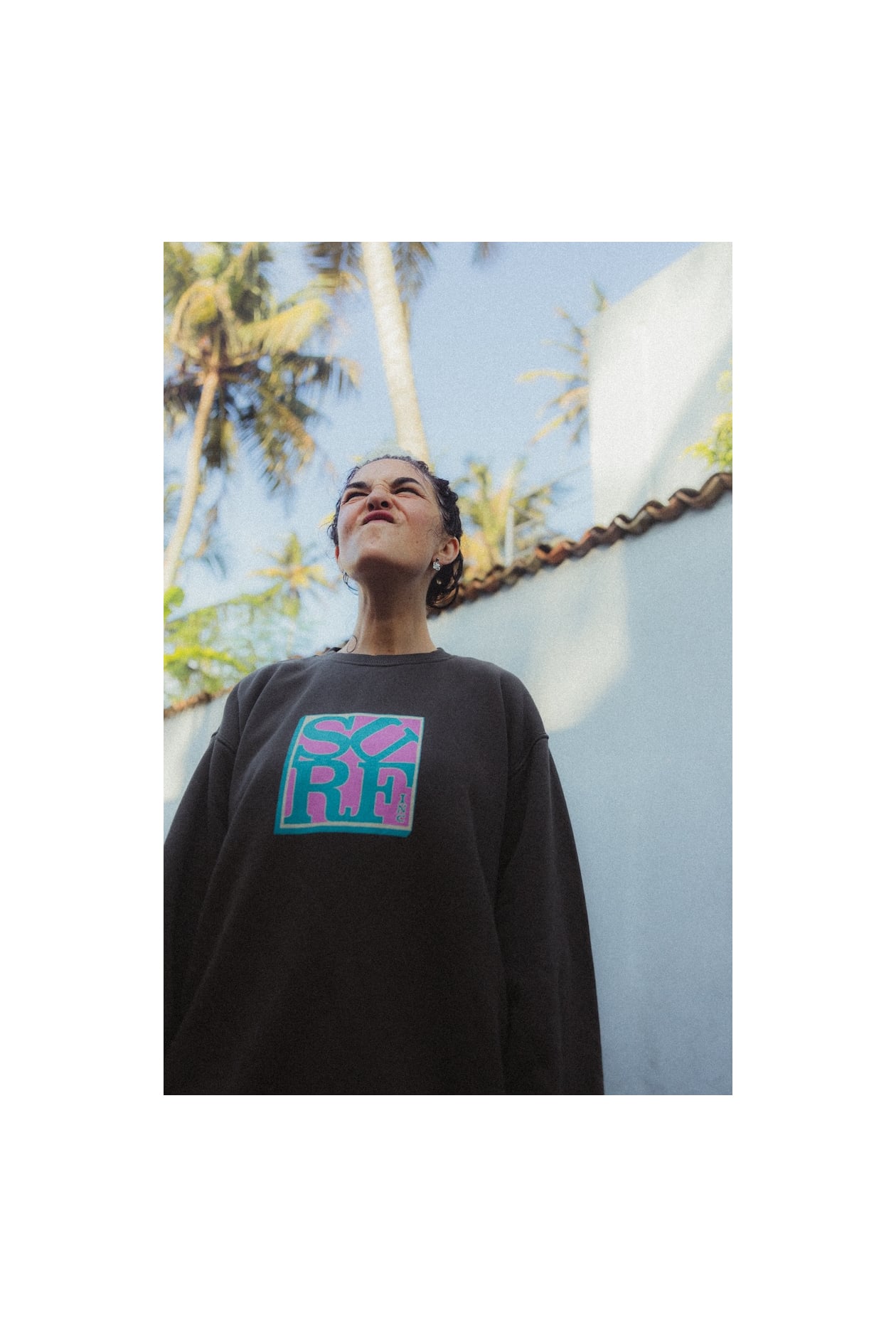 Surf Square Sweat - Stone Grey Surf Square Sweat - Stone Grey