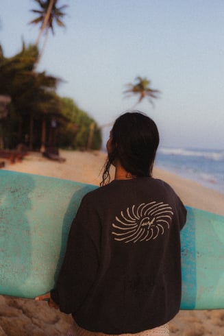 Script Sun Sweat - Stone Grey