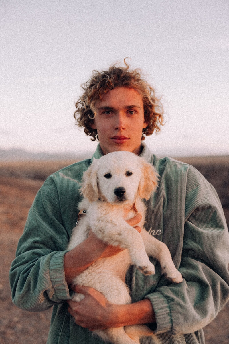 Cord Baseball Jacket - White Sage