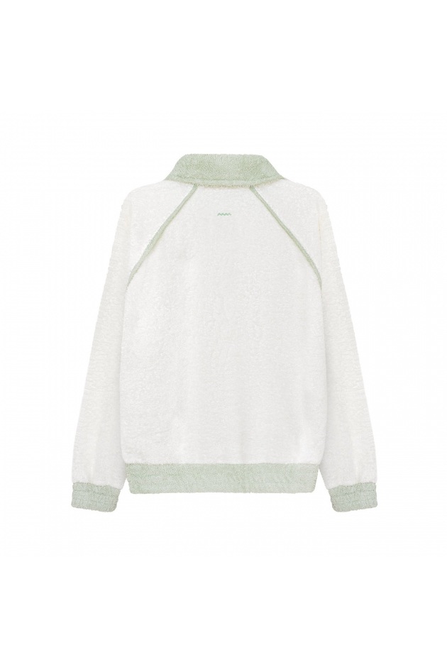 Frotte Polo Sweat - Vintage White Frotte Polo Sweat - Vintage White