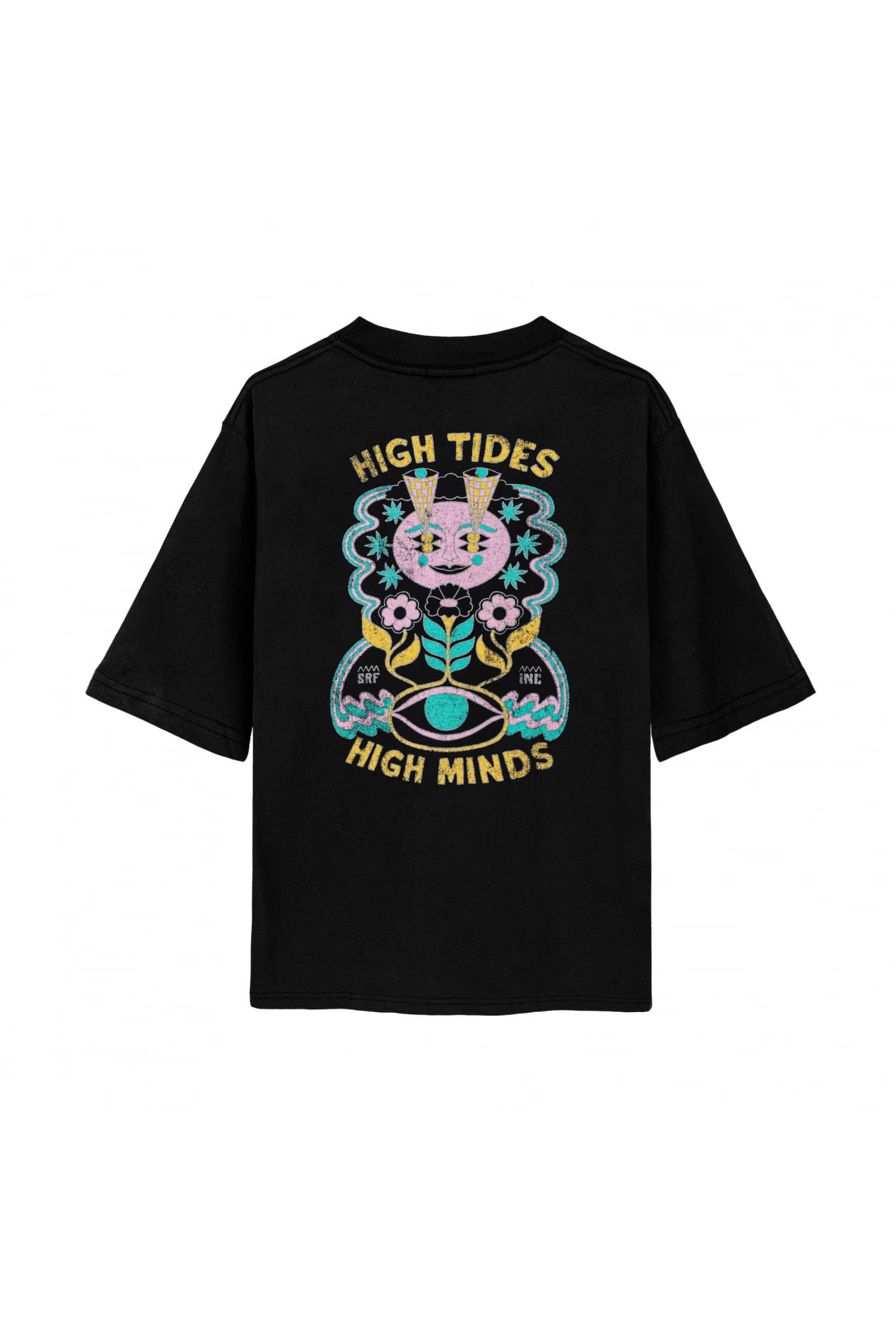 Tides And Minds Tee - Acid Black