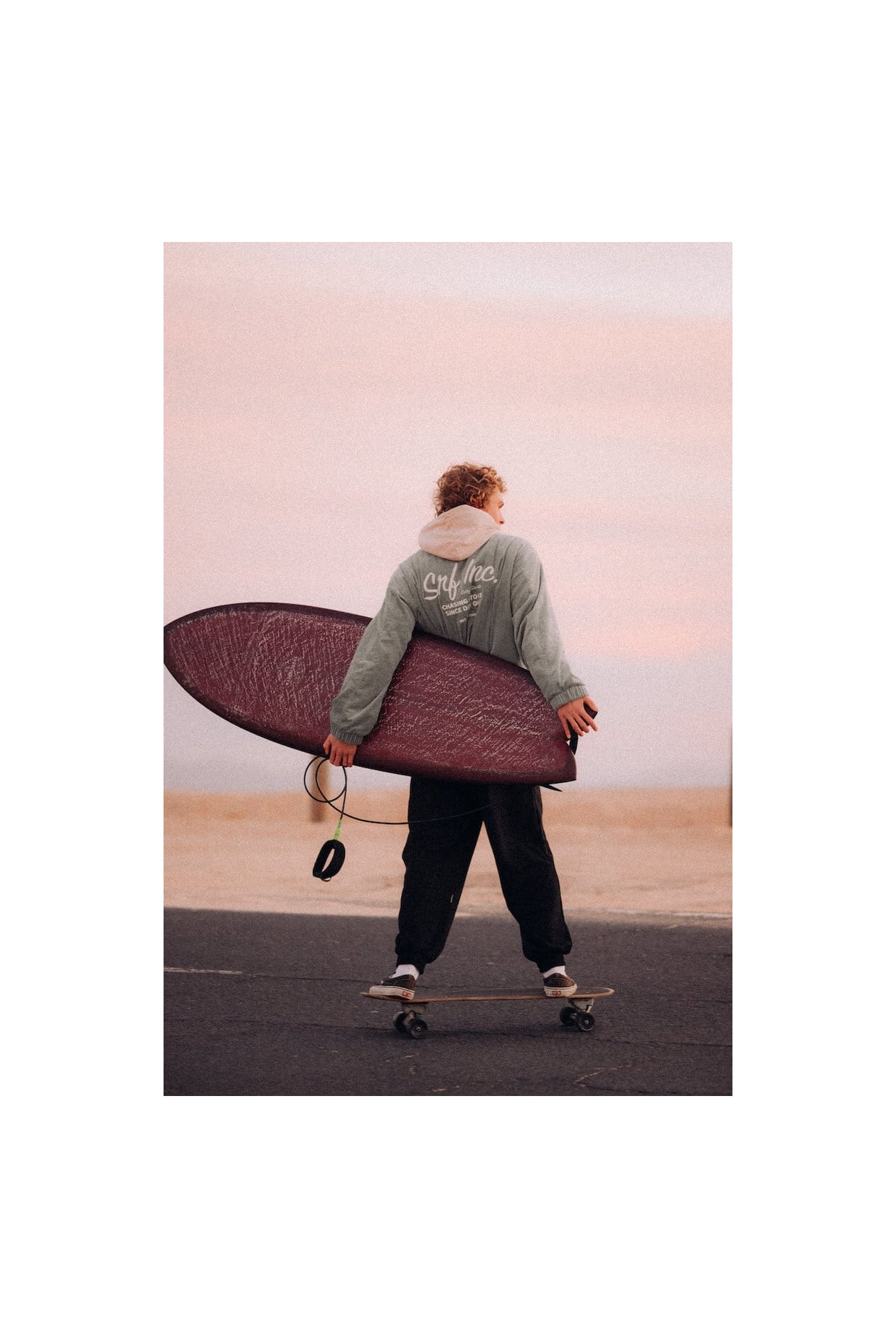 Cord Baseball Jacket - White Sage