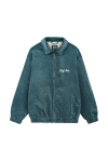 Cord Baseball Jacket - Dollar Green