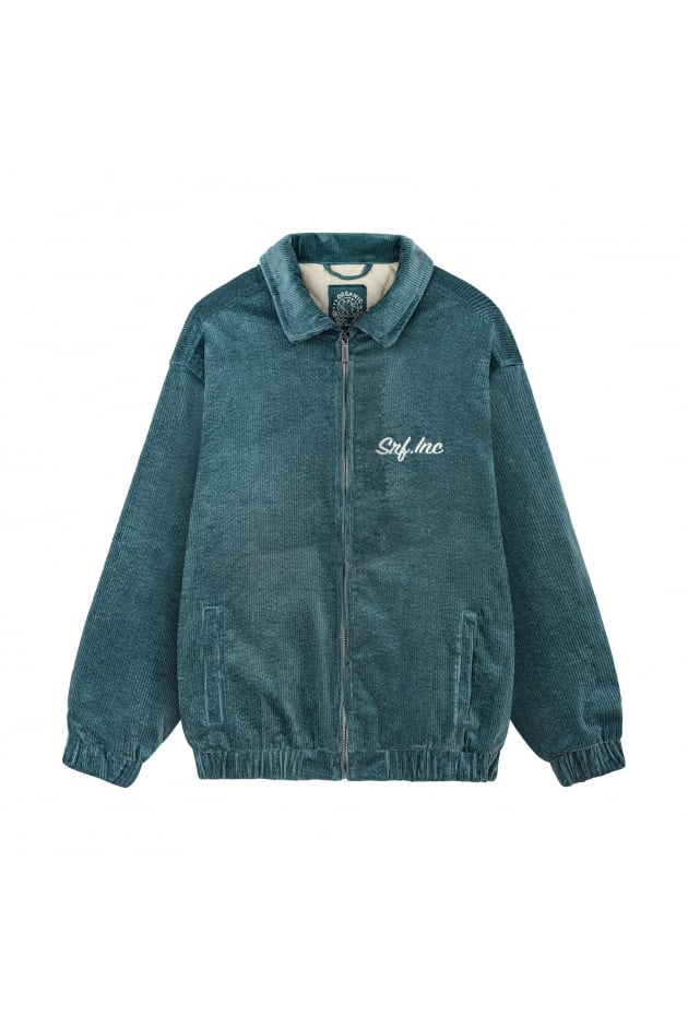 Cord Baseball Jacket - Dollar Green Cord Baseball Jacket - Dollar Green