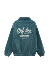 Cord Baseball Jacket - Dollar Green