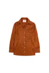 Cupro Loose Shirt - Copper