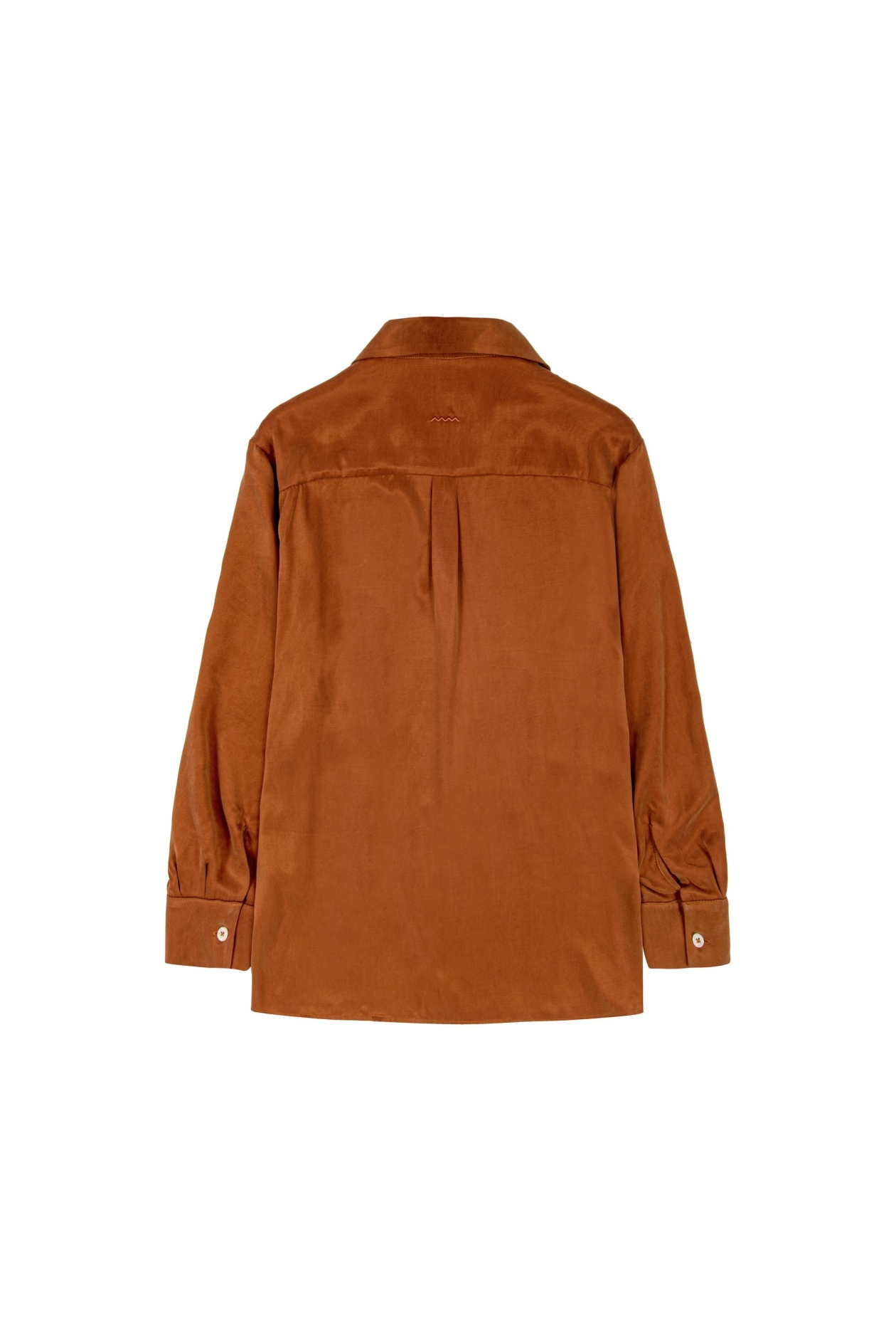 Cupro Loose Shirt - Copper Cupro Loose Shirt - Copper