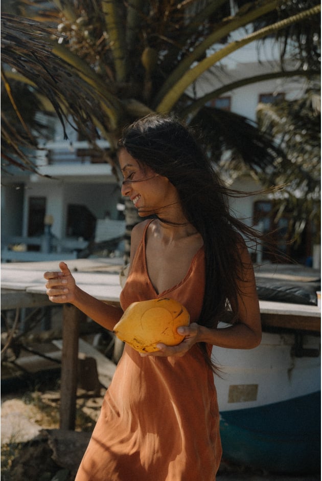 Midi Twisted Dress - Copper Midi Twisted Dress - Copper