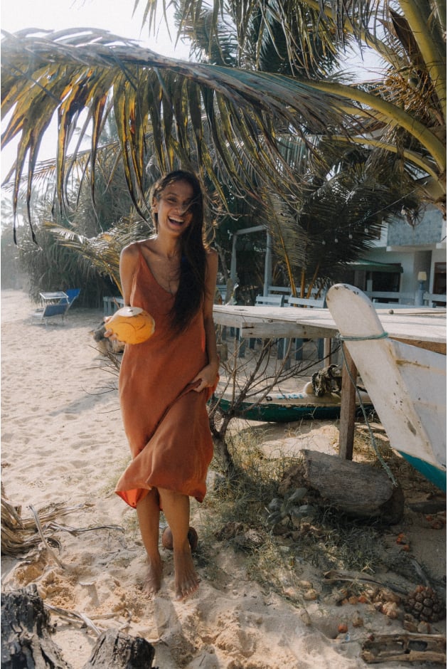 Midi Twisted Dress - Copper Midi Twisted Dress - Copper