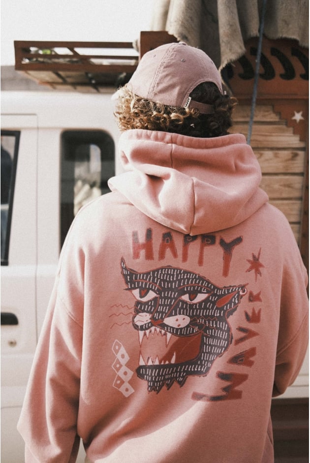 Happy Waver Hoodie - Raspberry Punch Happy Waver Hoodie - Raspberry Punch