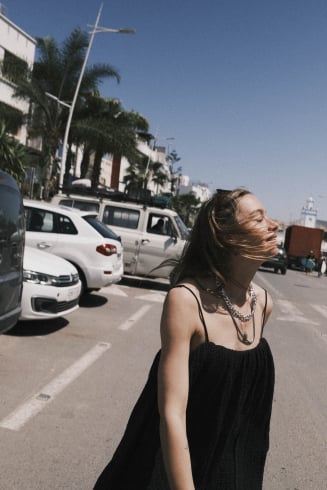 Bauble Muslin Dress - Space...