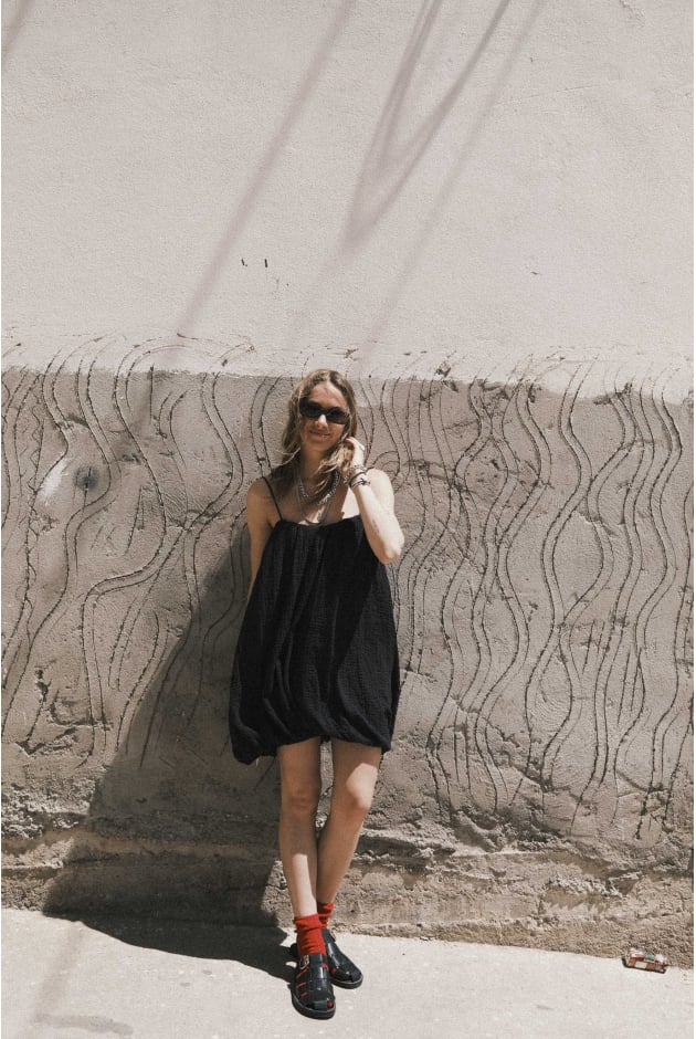 Bauble Muslin Dress - Space Black | Surf Inc. Bauble Muslin Dress - Space Black | Surf Inc.