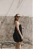 Bauble Muslin Dress - Space Black | Surf Inc. Bauble Muslin Dress - Space Black | Surf Inc.
