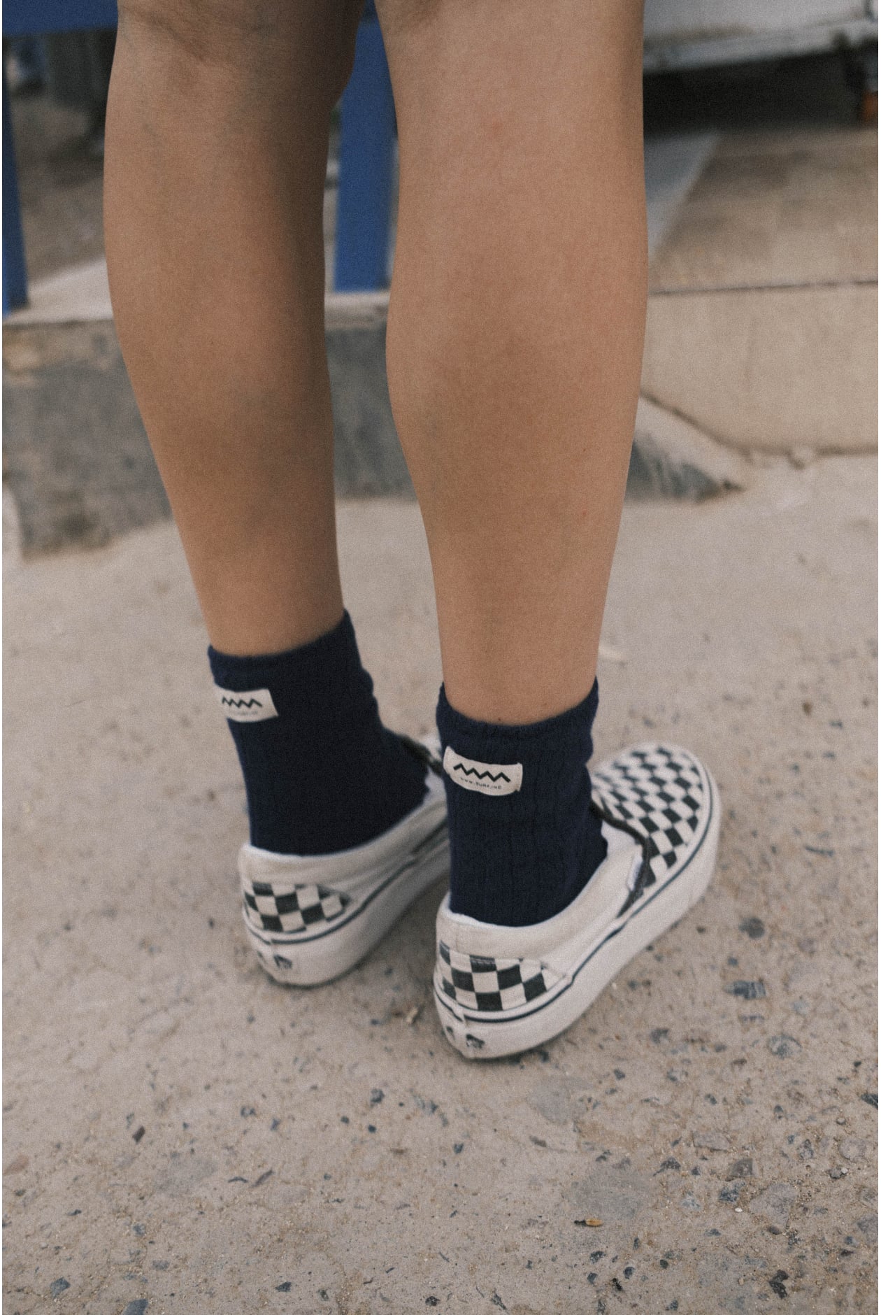 Just Pleasure Wool Socks - Deep Blue