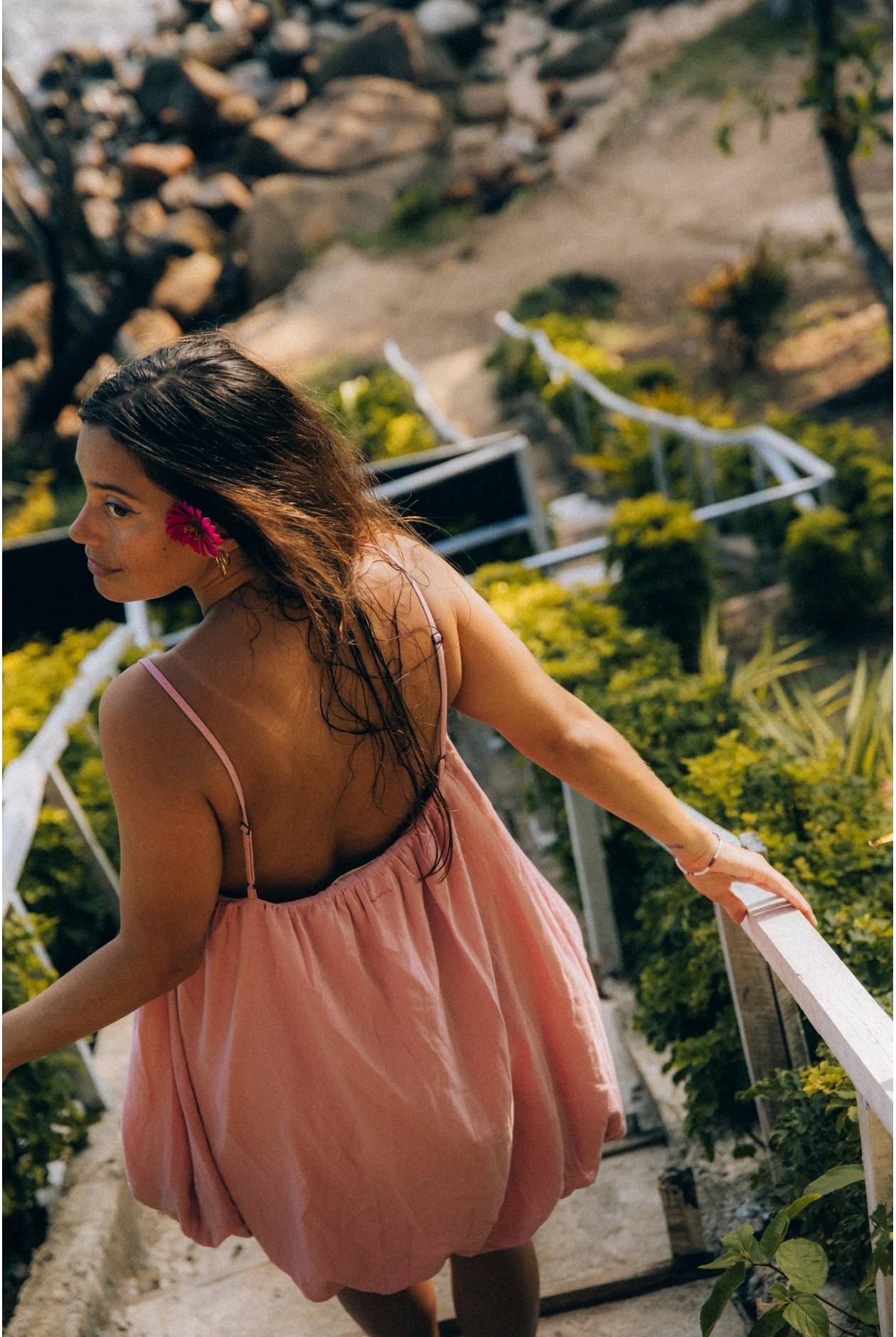 Summer Bauble Dress - Pink Kush