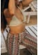 Frotte Triangle Bra - White Sage