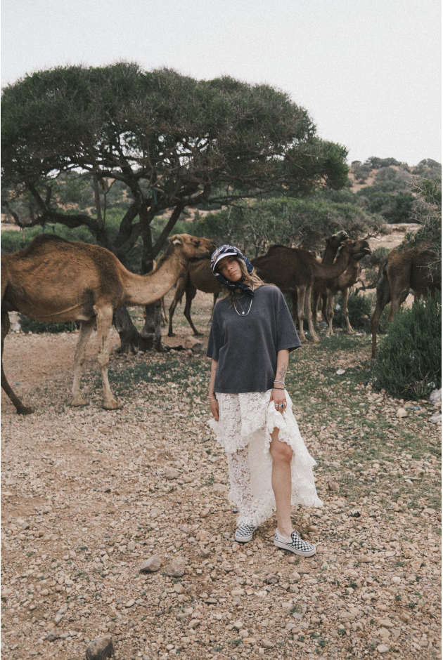 Sheer Lace Skirt - Super Natural