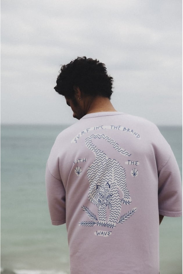 Wave Tiger Tee - Purple Haze Wave Tiger Tee - Purple Haze
