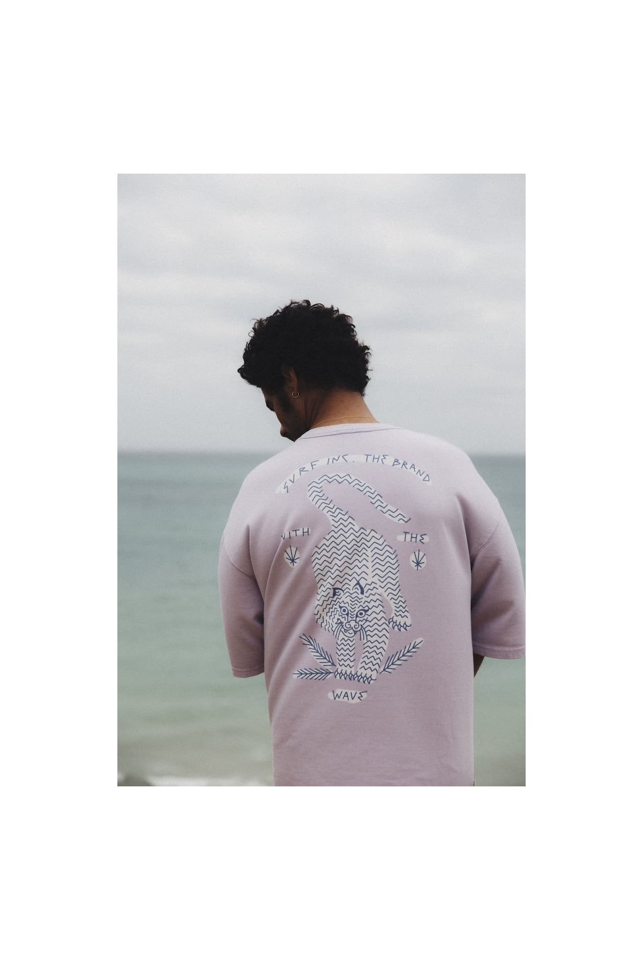 Wave Tiger Tee - Purple Haze