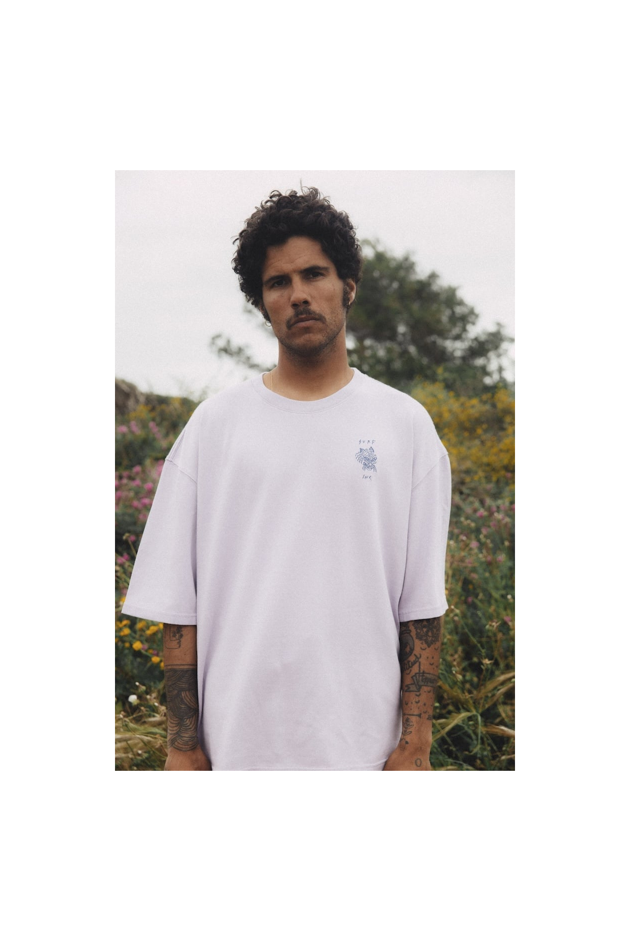 Wave Tiger Tee - Purple Haze