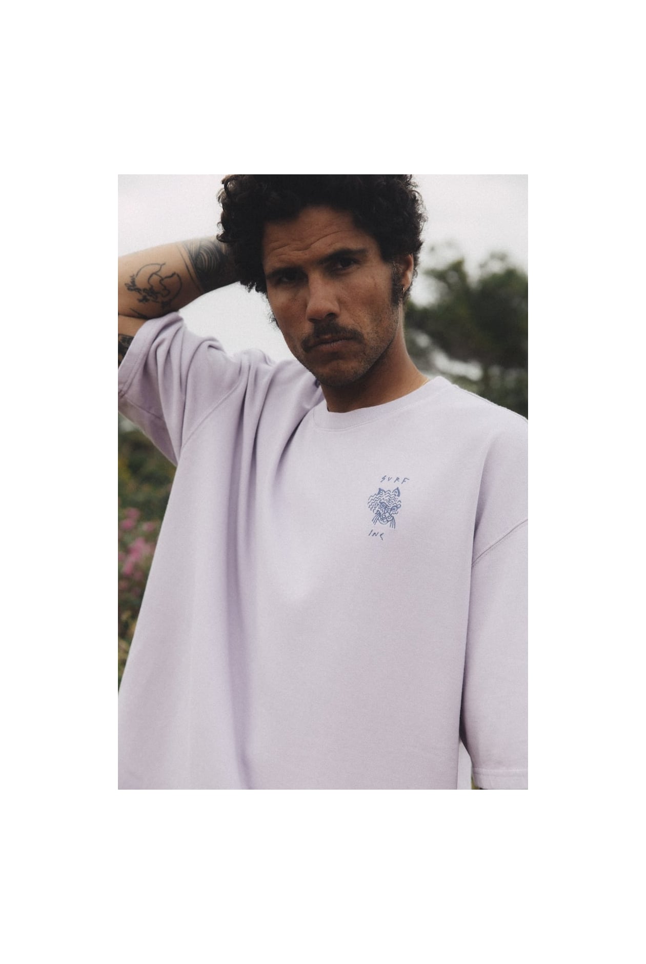 Wave Tiger Tee - Purple Haze