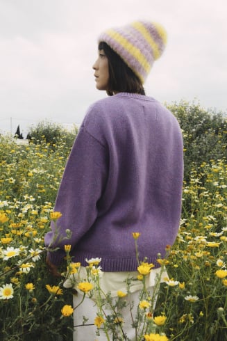 Surf Bum Sweater - Deep Purple