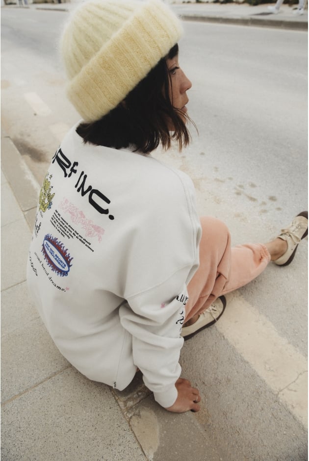 Kobieta  | Uninstall Bad LS - Dirty White | Surf Inc.