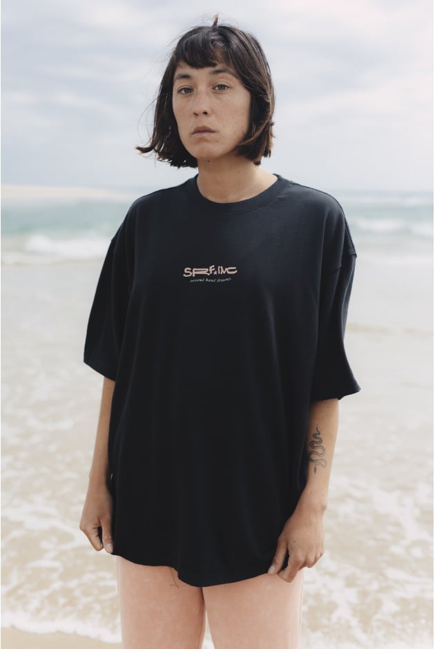 Second Hand Dream Tee - Acid Black | Surf Inc. Second Hand Dream Tee - Acid Black | Surf Inc.