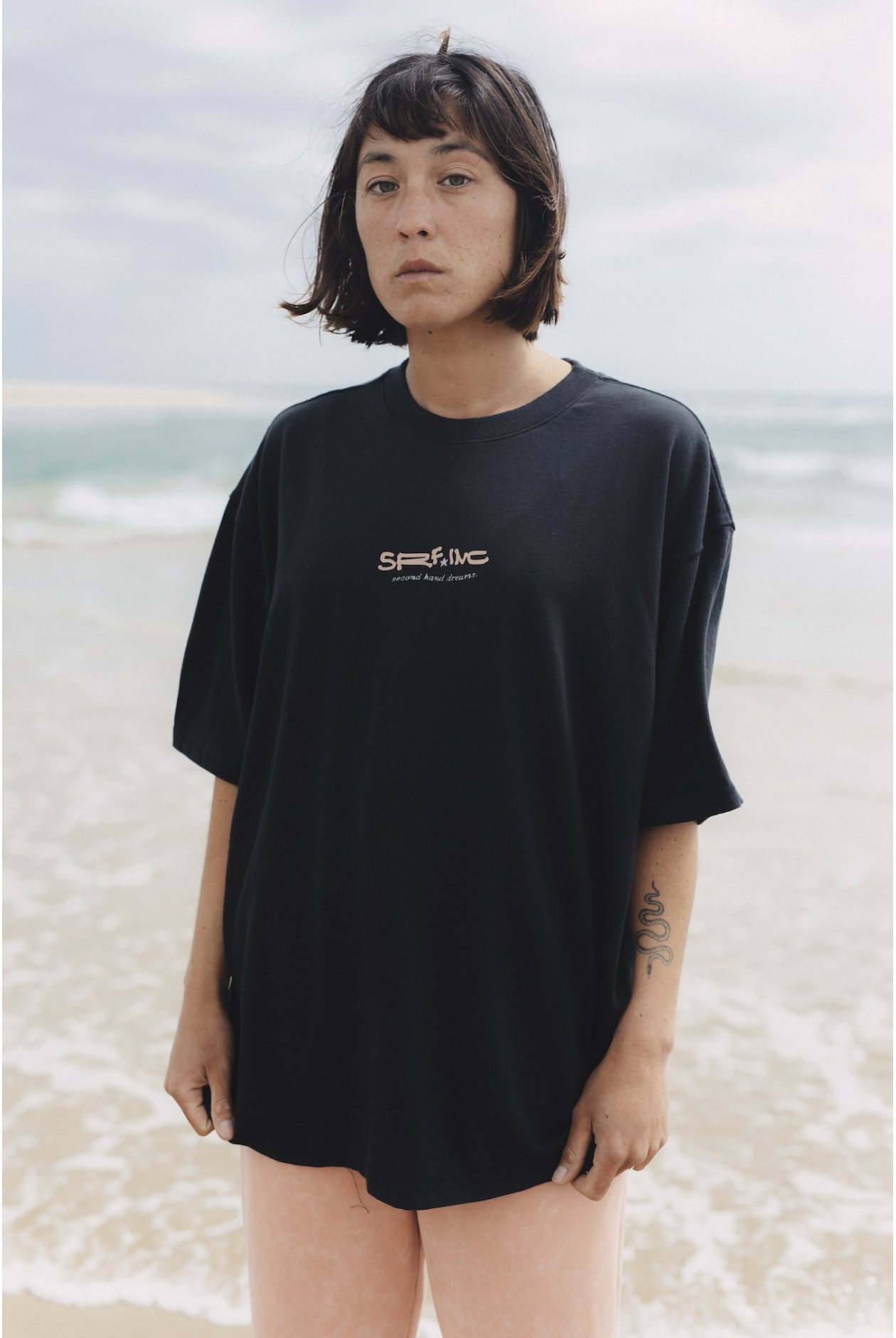 Second Hand Dream Tee - Acid Black | Surf Inc. Second Hand Dream Tee - Acid Black | Surf Inc.