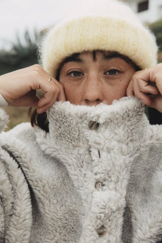 Sherpa High Neck Sweat -...