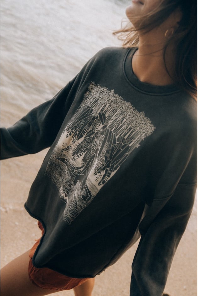 Just Swimming Crewwide - Stonewashed Black Just Swimming Crewwide - Stonewashed Black