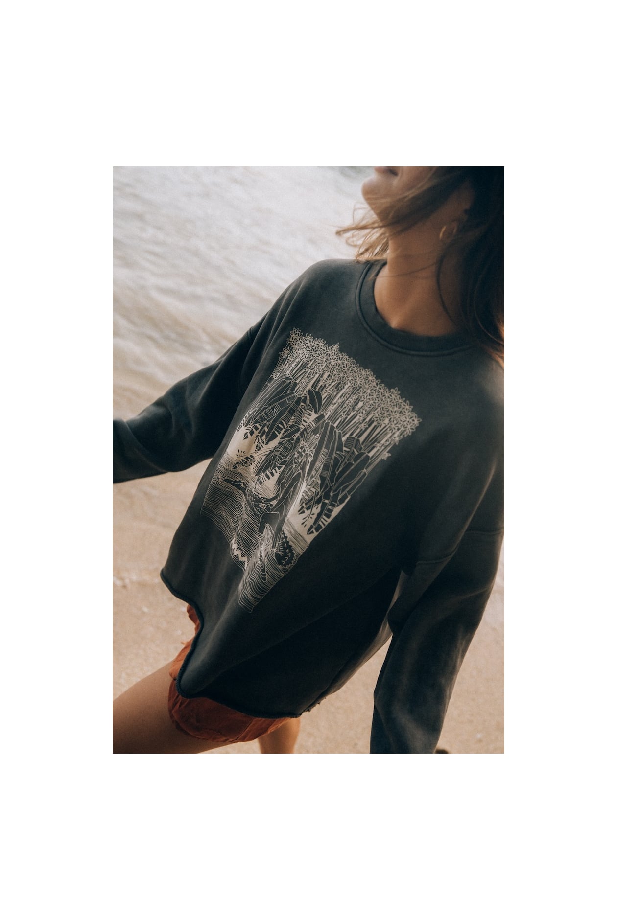 Just Swimming Crewwide - Stonewashed Black Just Swimming Crewwide - Stonewashed Black