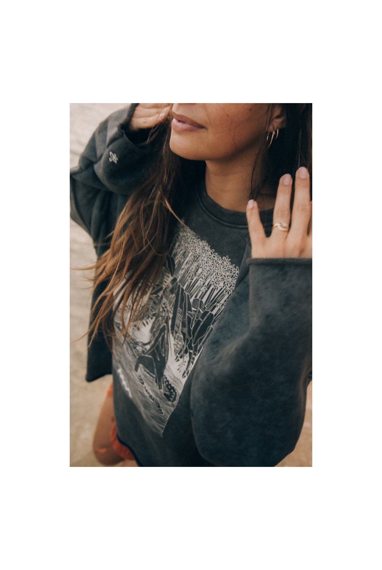 Just Swimming Crewwide - Stonewashed Black Just Swimming Crewwide - Stonewashed Black