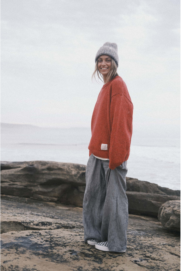 Surf Bum Sweater - Formula Red Surf Bum Sweater - Formula Red