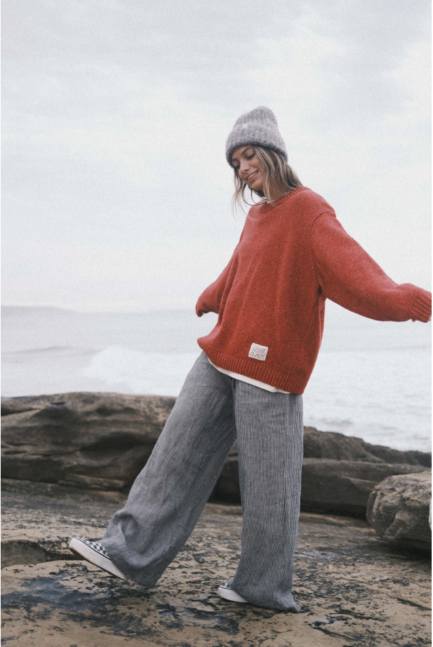 Surf Bum Sweater - Formula Red Surf Bum Sweater - Formula Red