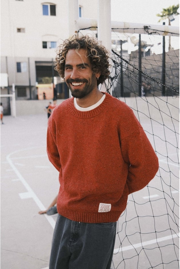 UBRANIAMęskie  | Surf Bum Sweater - Formula Red | Surf Inc.