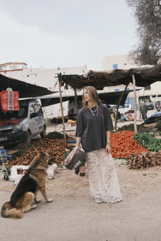 Sheer Lace Pants - Super Natural