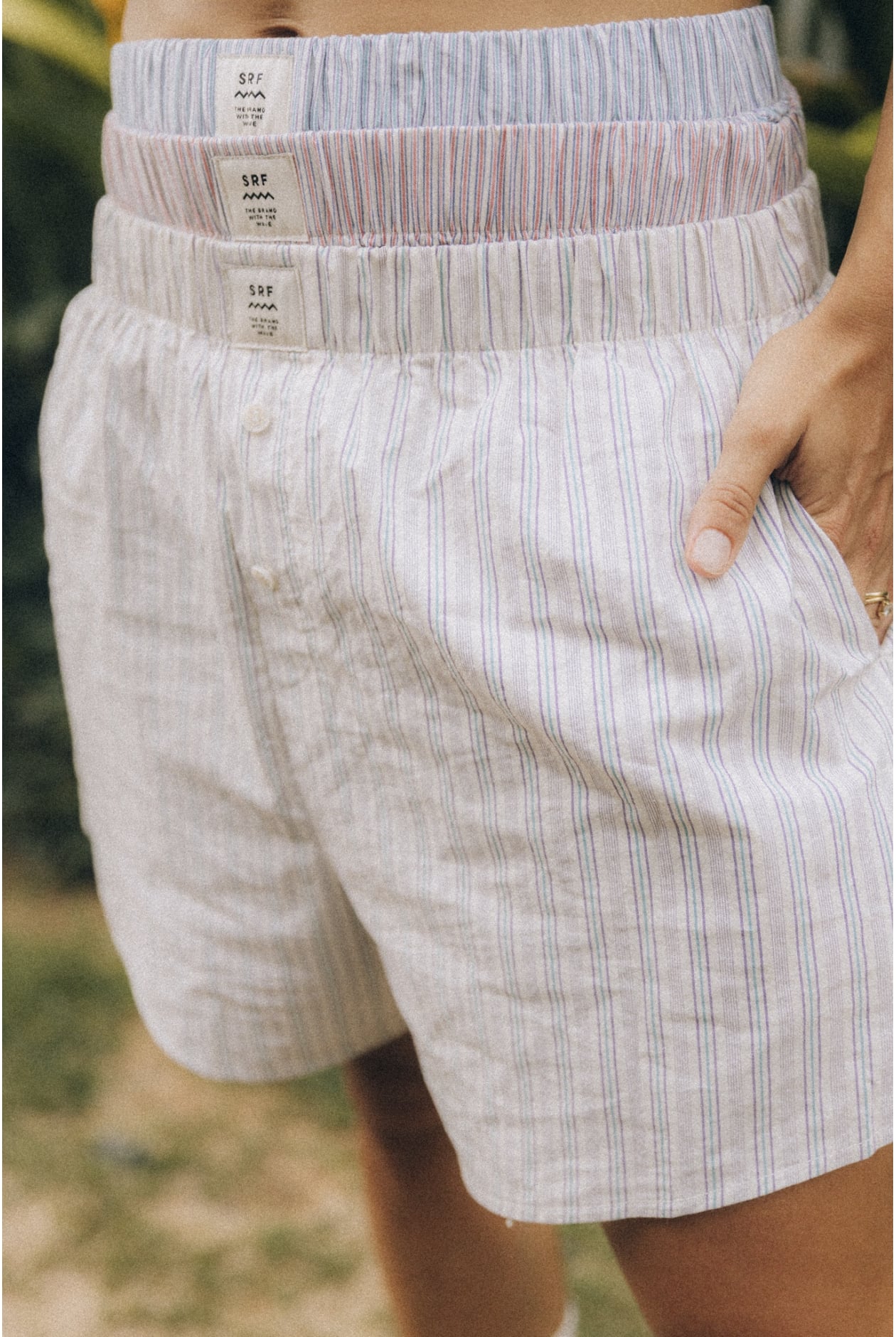 Old Hamptons Stripe Shorts - Formula Red Old Hamptons Stripe Shorts - Formula Red