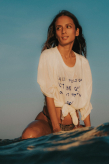 Just Be Quiet Box Tee - Vintage White | Surf Inc. Just Be Quiet Box Tee - Vintage White | Surf Inc.